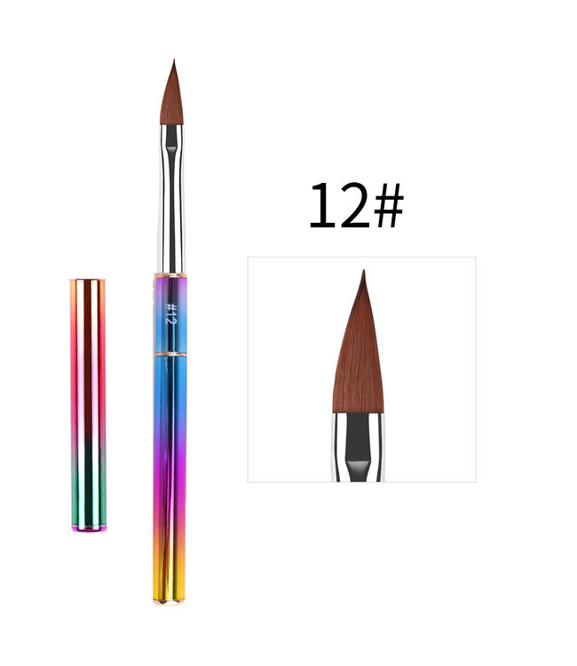 Rainbow Kolinsky  Nail Brush