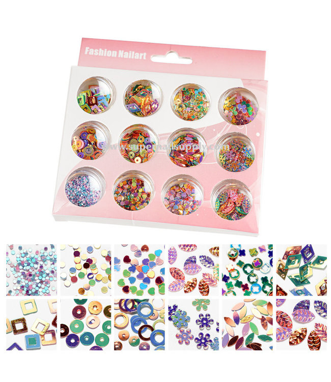 Nail Art Glitter Set  Mixed #NA001