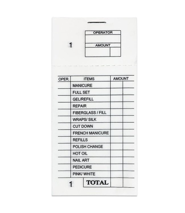 Nailcare Ticket Book