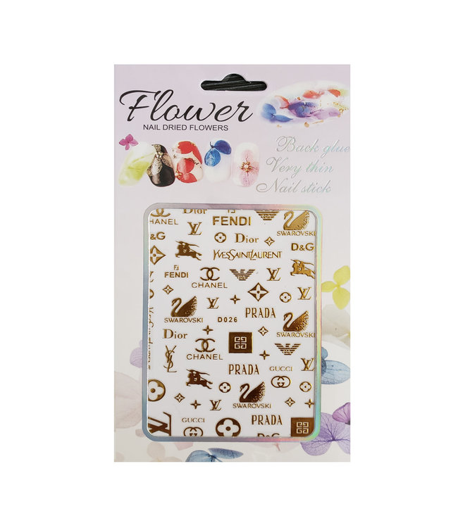 Logo Nail Art Stickers # AD026