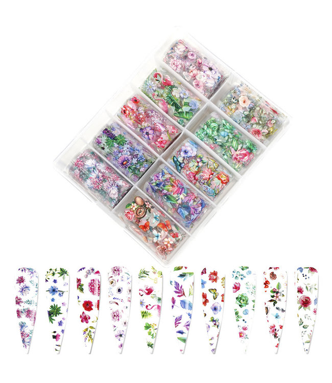 Nail Art Foil Transfer 10 rolls #NF3303