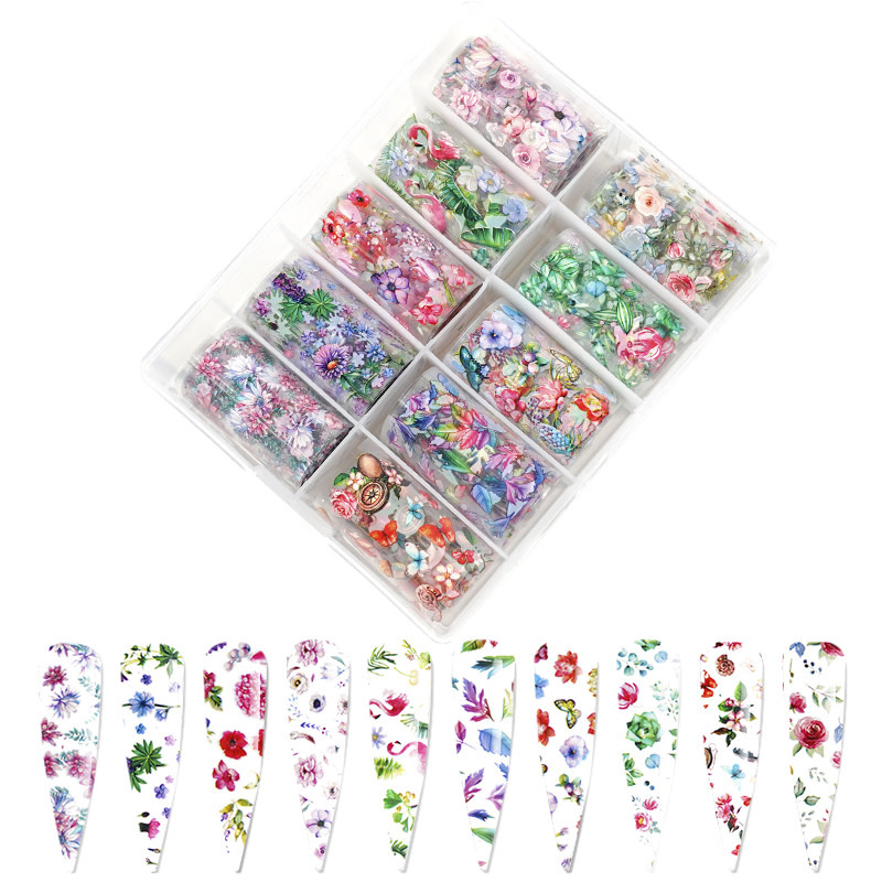 Nail Art Foil Transfer 10 rolls #NF3303