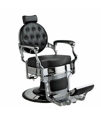 Hair Salon Truman Barber Chair (Black/Chrome)