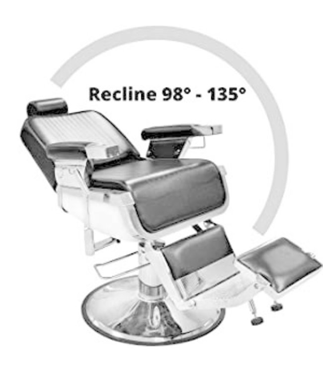 Hair Salon Lincoln Barber Chair - BLACK