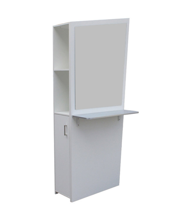 Hair Salon ZOE Single Sided Styling Station (White)