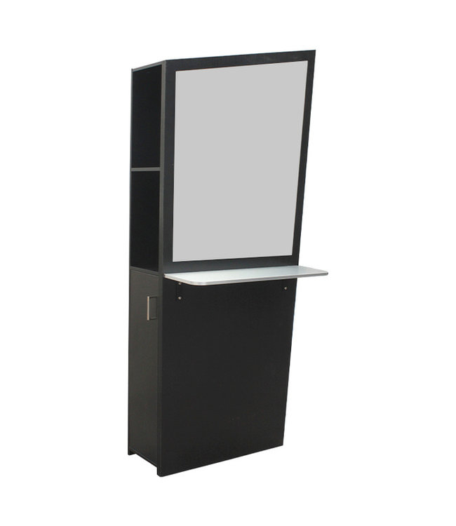 Hair Salon ZOE Single Sided Styling Station (Black)