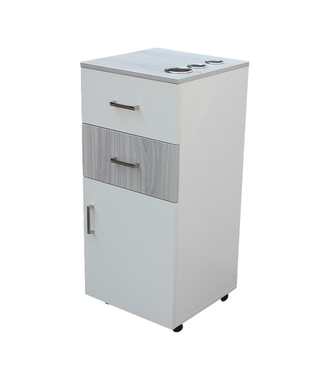 Hair Salon BELLA Rolling Styling Station (White)