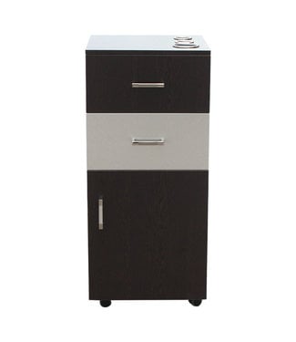 Hair Salon Rolling Styling Station (Black)