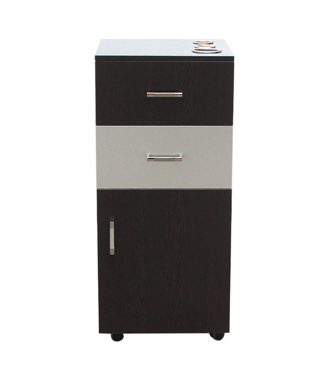 Hair Salon Rolling Styling Station (Black)