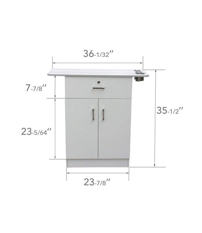 Hair Salon CHLOE Styling Station (White)