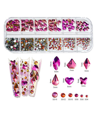 Crystal Diamond Stone  Mixed Sizes