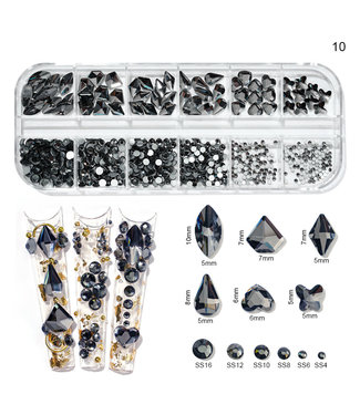 Crystal Diamond Stone  Mixed Sizes