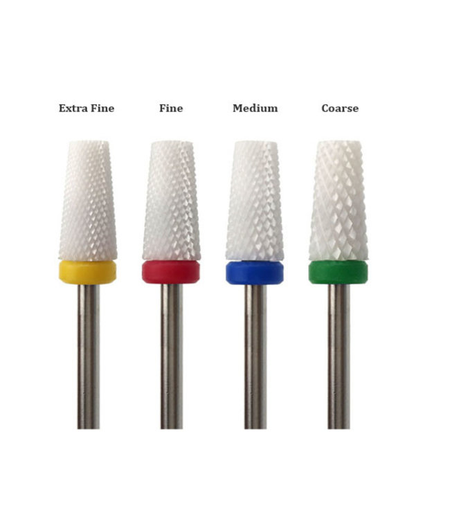 Tapered Barrel Ceramic Nail Drill Bits 3/32
