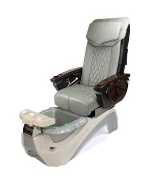 SNS  Pedicure  Chair S110 FDR White & Gray With LX
