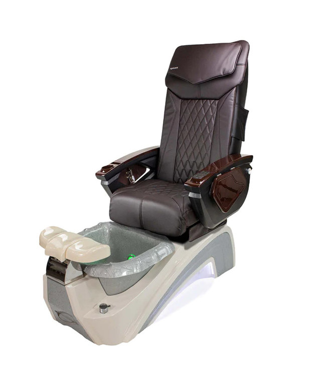 SNS  Pedicure  Chair S110 FDR White & Gray With LX