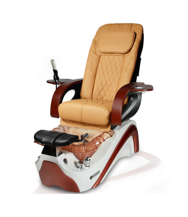 JA Pedicure Chairs S202  FED  Empress LE Gold & White