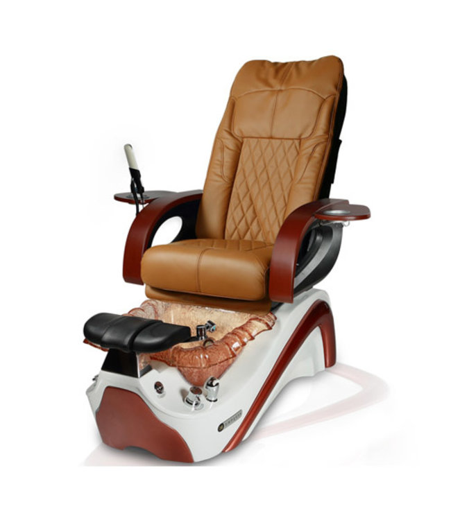JA Pedicure Chairs S202  FED  Empress LE Gold & White