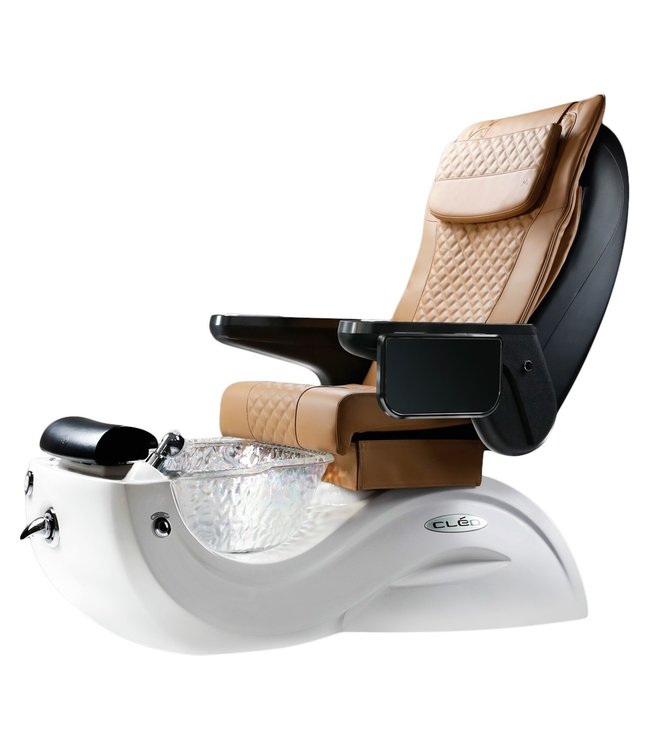 JA Pedicure Chairs S500  Cleo G5  Base White  & Crystal
