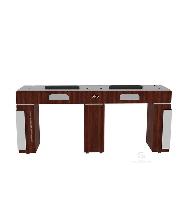 SNS CP774  Double Nail Table with LED hole lamp