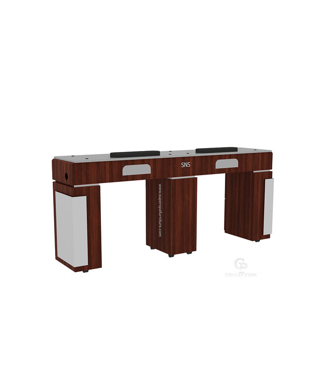 SNS CP774  Double Nail Table with LED hole lamp