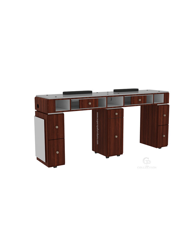 SNS CP774  Double Nail Table with LED hole lamp