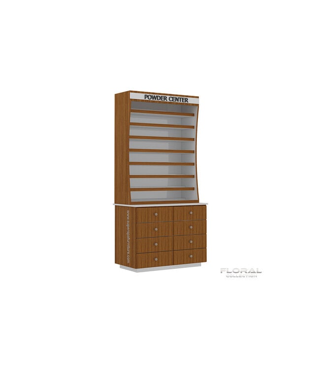 SNS Floral FP302  Floor Standing Powder Rack Center