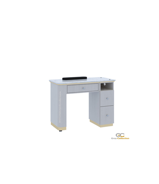 SNS Gray & Gold  GD401  Nail Table