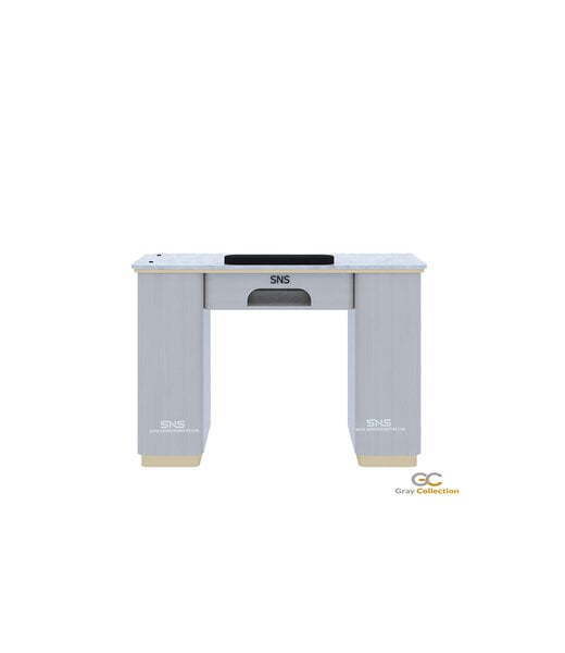 Gray & Gold GD201  Nail Table with LED Hole Lamp