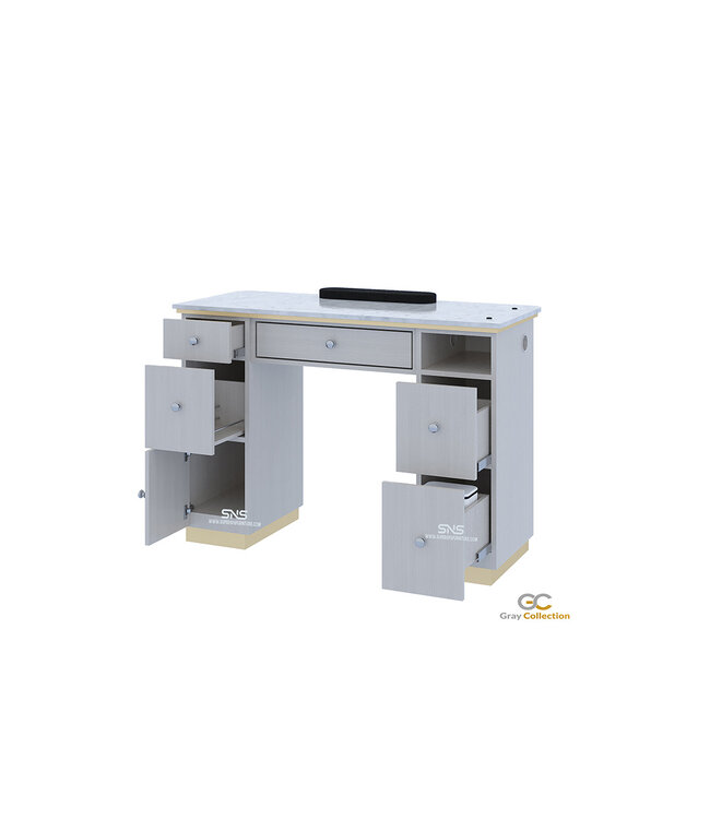 SNS Gray & Gold GD301  Nail Table