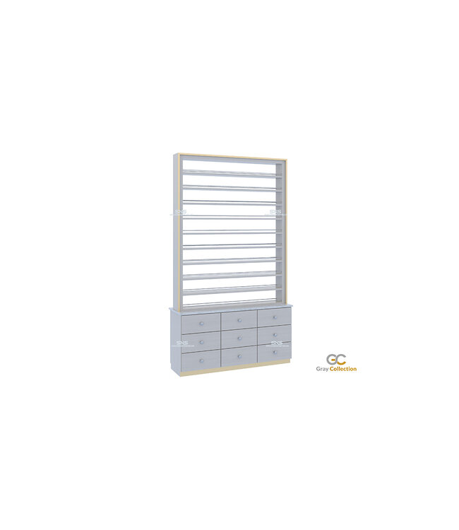 SNS Gray & Gold GD141  Gel & Dip  Floor Center