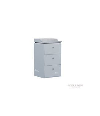 SNS White & Black  WB301  Waxing Cabinet