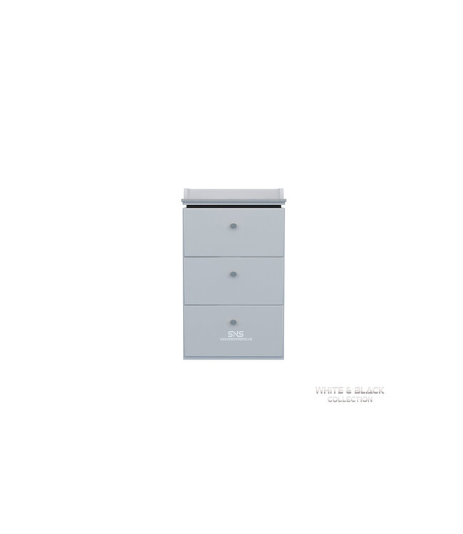 SNS White & Black  WB301  Waxing Cabinet