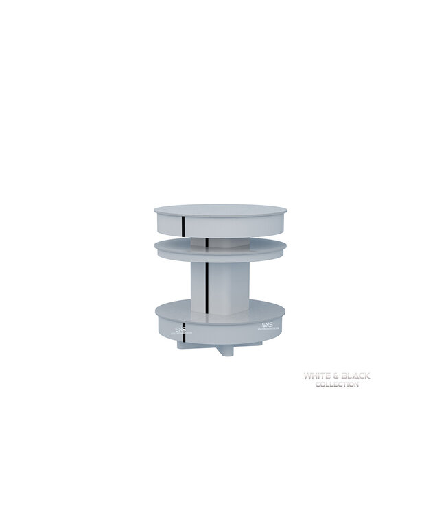 SNS White & Black WB702  UV & Fan Nail Dryer Round Shape