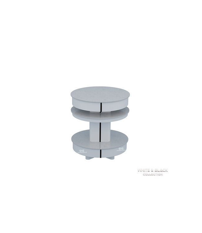 SNS White & Black WB702  UV & Fan Nail Dryer Round Shape