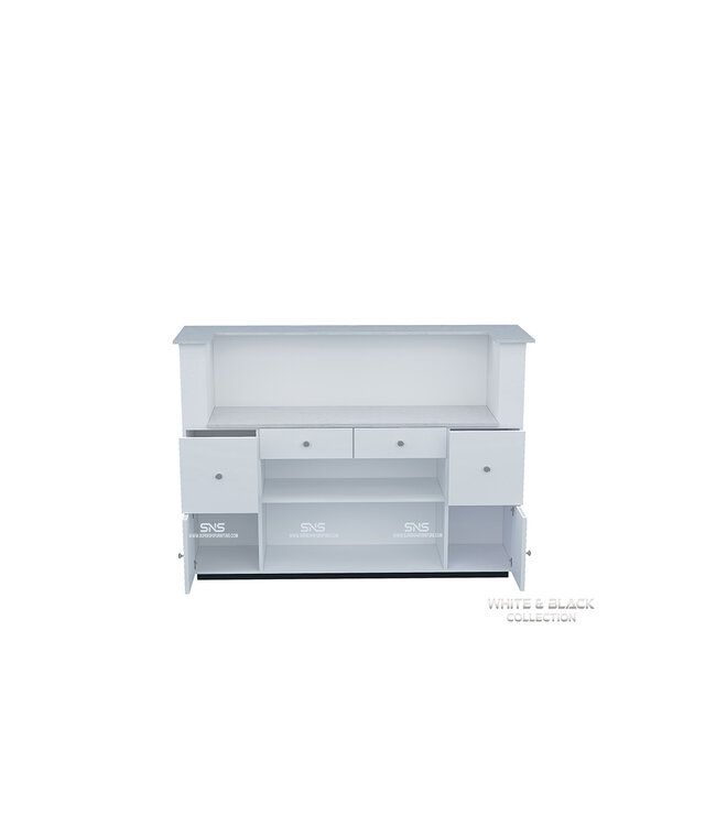 SNS White & Black  WB801 Reception Desk