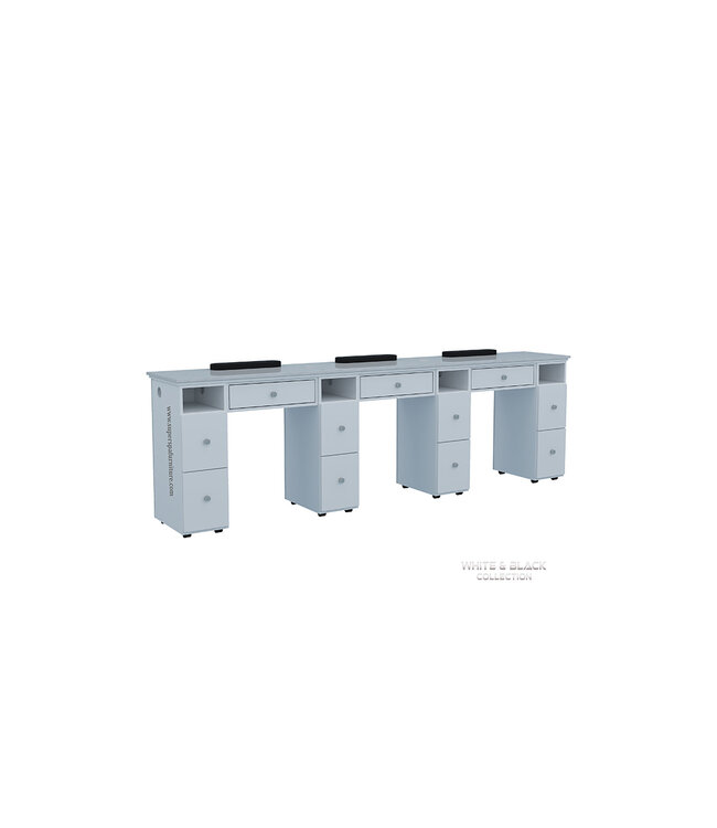 SNS White & Black  WB923  Triple Nail Table