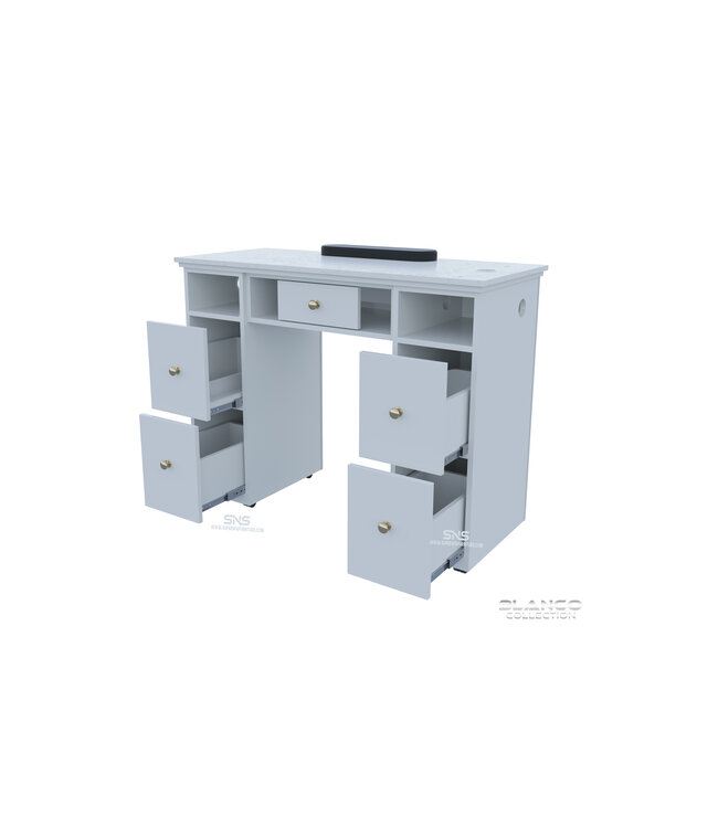 SNS BLANCO BL601  Nail Table with LED Hole Lamp