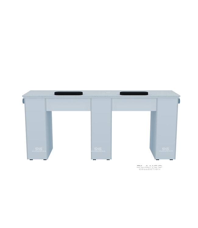 SNS BLANCO BL152  Double Nail Table With Pipe