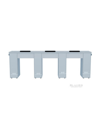 SNS BLANCO BL153 Triple Nail Table With Pipe