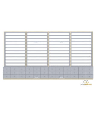 SNS Gray & Gold  GD144  Gel & Dip  Floor Center