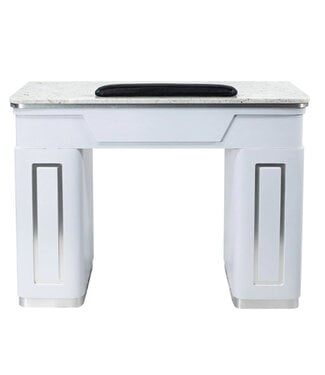 SNS Nail Table White & Silver