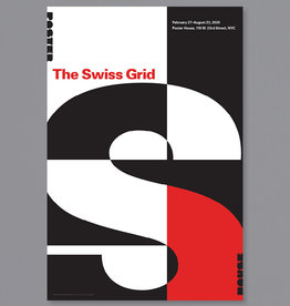 POSTER HOUSE Mike Joyce: The Swiss Grid, 2020, Red on White