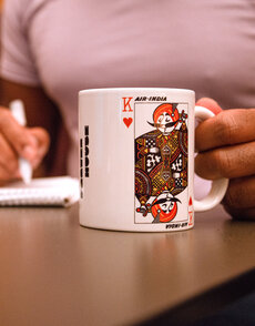 Air-India Playing Card Mug