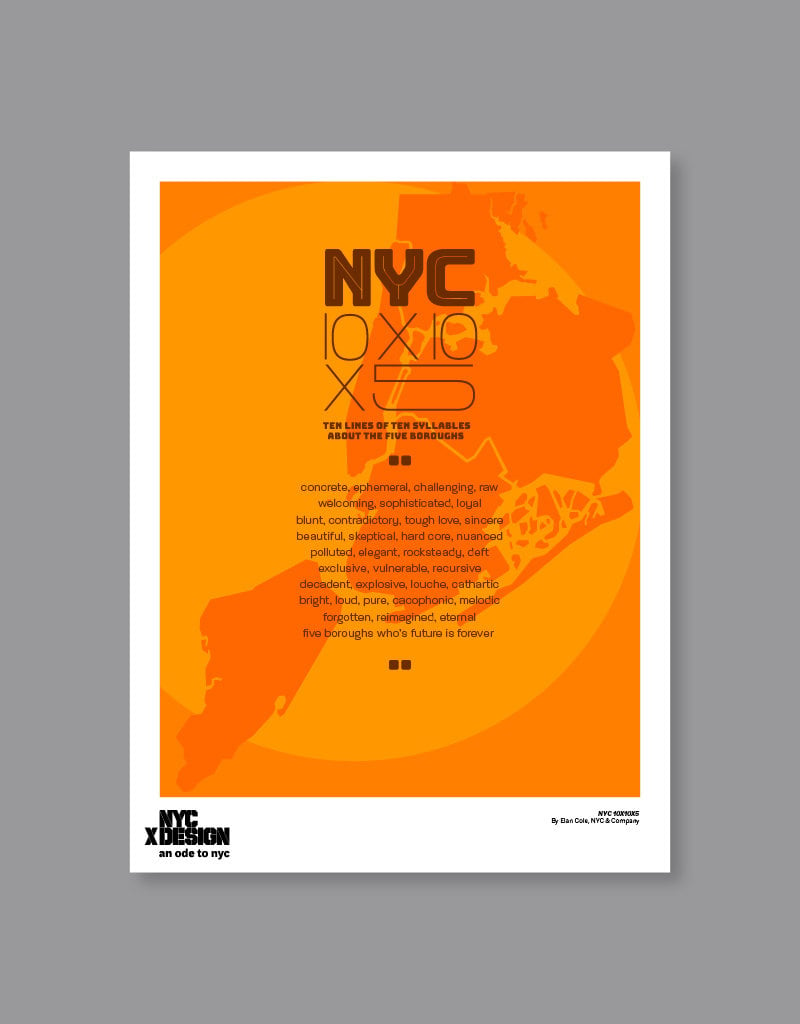 Elan Cole: NYC 10X10X5 Orange, 2022