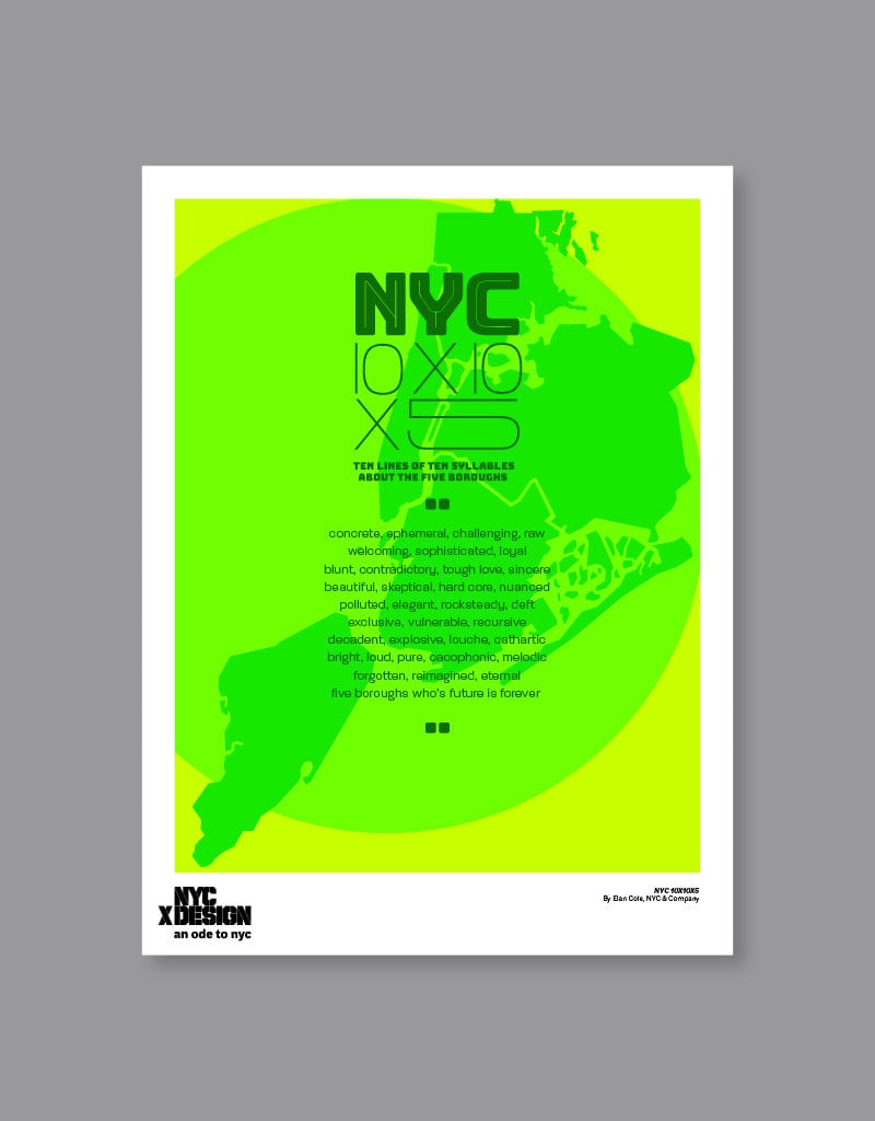 Elan Cole: NYC 10X10X5 Green, 2022