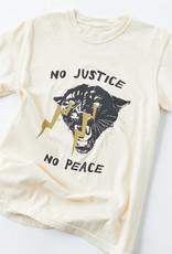 No Justice No Peace T-Shirt Ivory