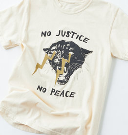 No Justice No Peace T-Shirt Ivory