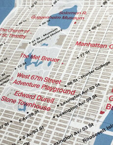 Concrete New York Map