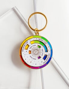 Spinning Color Wheel © Enamel Keychain