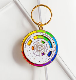 Spinning Color Wheel © Enamel Keychain